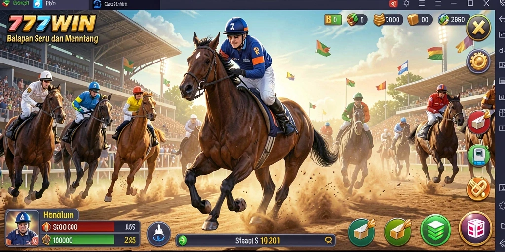 Tampilan menarik dari gameplay Racing di 777WIN yang penuh aksi.