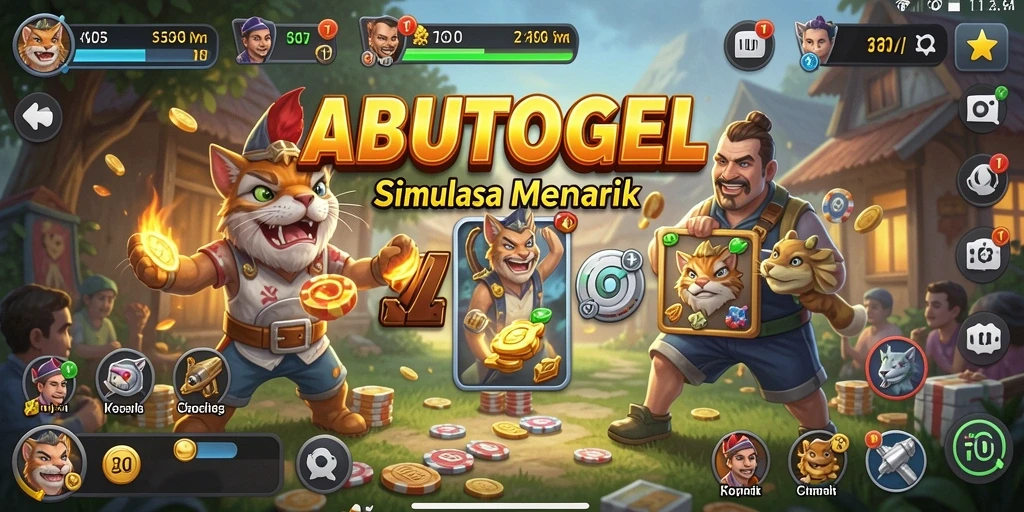 Screenshot ABUTOGEL menampilkan gameplay interaktif yang mendebarkan.