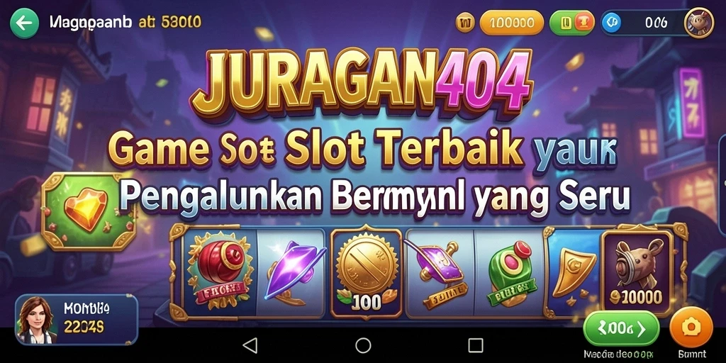 Screenshot gameplay JURAGAN404 dengan grafis menarik dan fitur Slot.