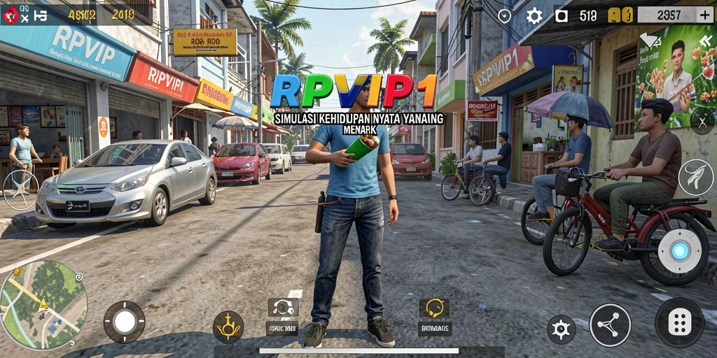 Tampilan gameplay RPVIP1 yang menampilkan interaksi karakter.