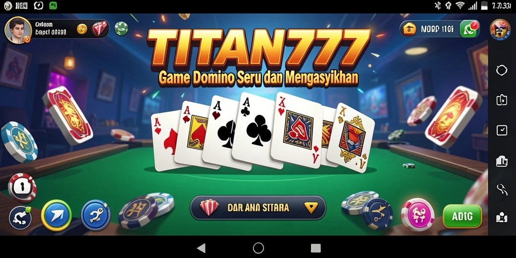 Tampilan gameplay Domino yang menarik dari TITAN777.