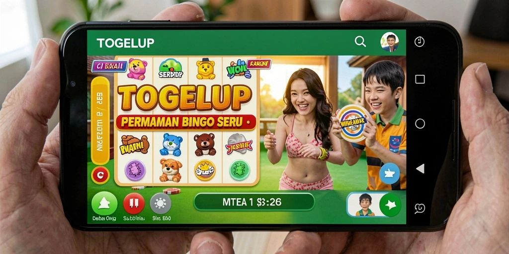 Screenshot gameplay TOGELUP menunjukkan keseruan bermain Bingo secara interaktif.