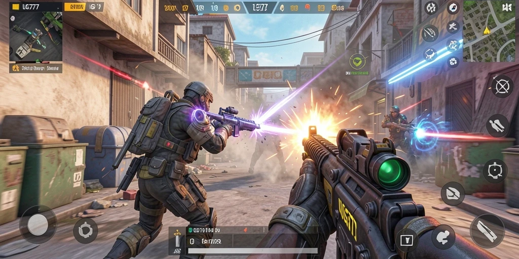 Tampilan gameplay seru UG777 dengan aksi pertarungan yang mendebarkan.