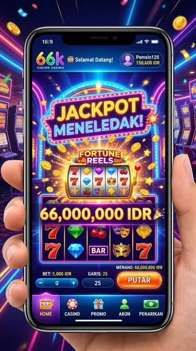 Tampilan aplikasi 66k yang menarik dan mudah digunakan.